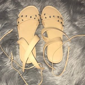 Abercrombie & Fitch tie sandals